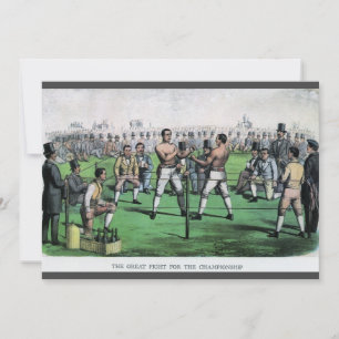 Grand combat pour le championnat, boxe vintage