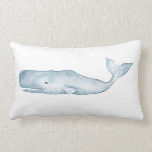 Grand coussin lombaire bleu d'accent