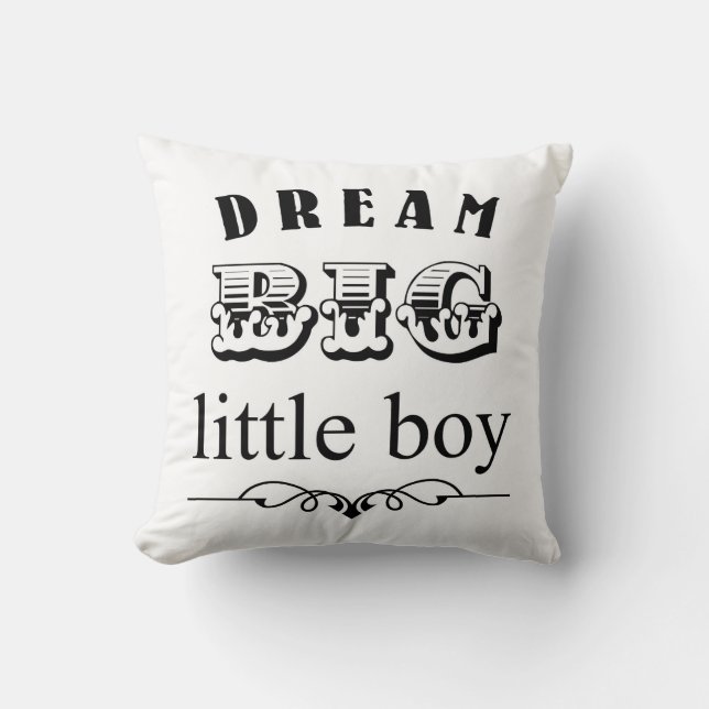 Grand coussin rêveur de Little Boy (Recto)