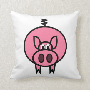Grand coussin rose de porc