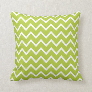 Grand coussin vert Chartreuse de Chevron