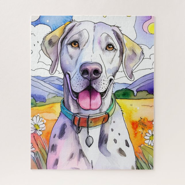 Grand Dane Chien Jigsaw Puzzle (Vertical)