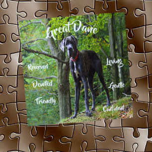 Grand Dane Chien Traits Jigsaw Puzzle Jeu