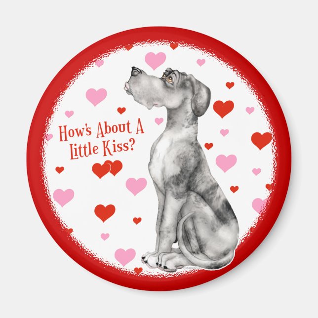 Grand Dane Merle UC Kiss Magnet (Devant)