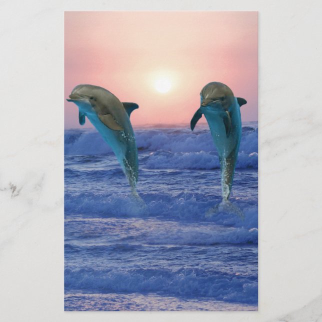 Grand dauphin au lever du soleil (Devant)