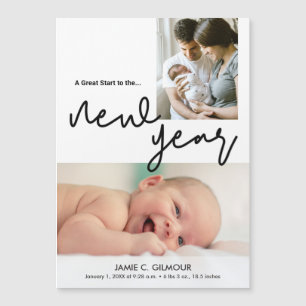 Grand Début moderne au Nouvel An Photos pour bébés