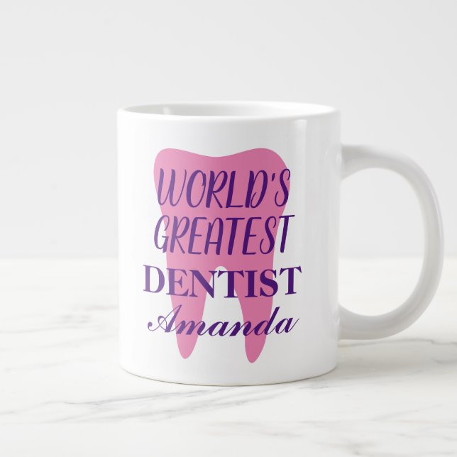Grand dentiste du monde gros jumbo cadeau de tasse (Droite)