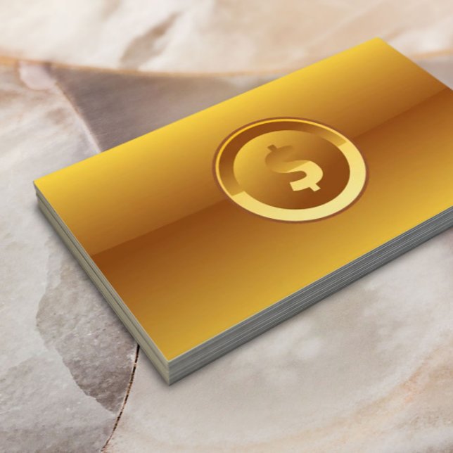 Grand Dollar Signal Comptabilité Carte de visite o (Créateur téléchargé)