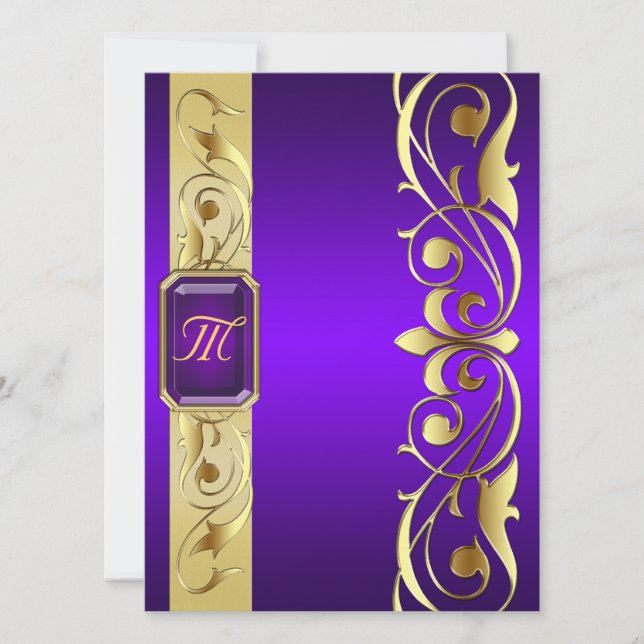 Grand Duc Purple Jewel Or & Invitation Violet (Devant)
