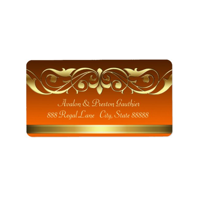 Grand-Duchesse Orange Gold Soll Étiquettes de adre (Devant)