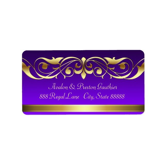 Grand-Duchesse Purple Gold Soll Étiquettes de adre (Devant)