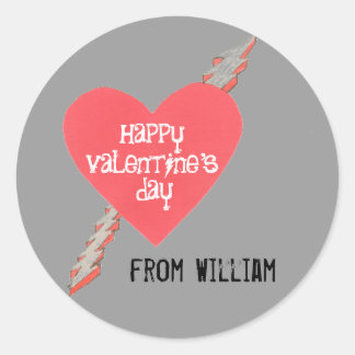Grand enfant Valentine autocollant