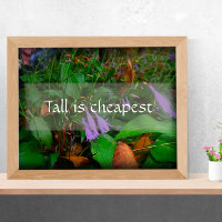 Grand est le moins cher sagesse poster de verdure