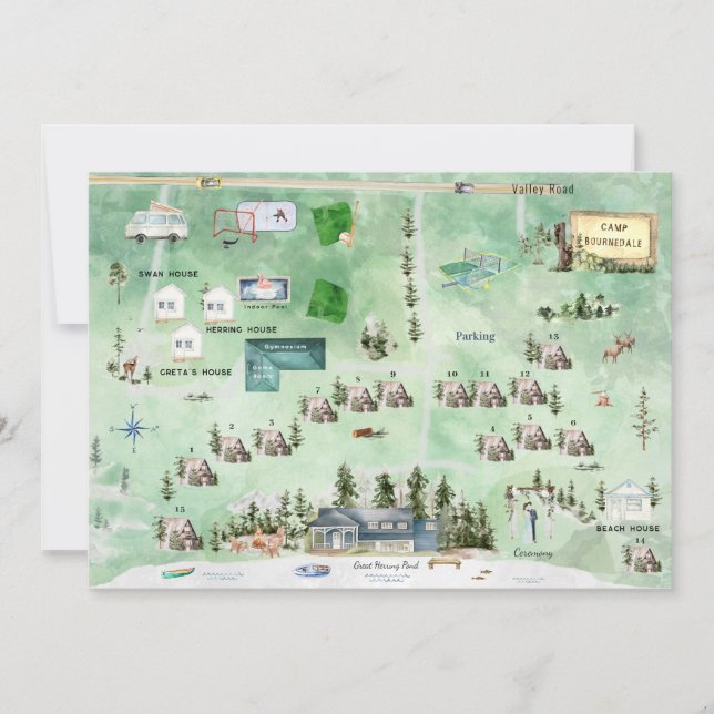 Grand Étang aux Harengs | Itinéraire de carte de m (Devant)