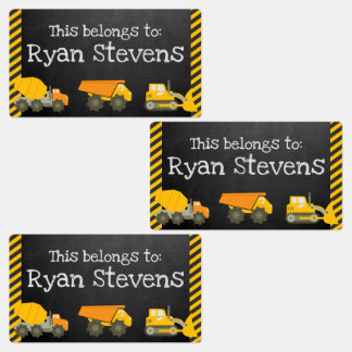 Grand Étiquette d'approvisionnement scolaire perso