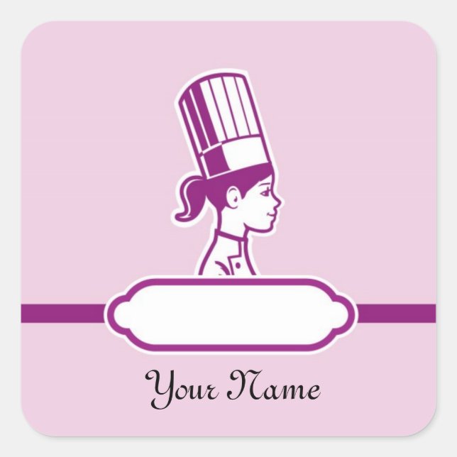 Grand Étiquette personnalisé du chef (Devant)