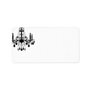 Grand Étiquettes de adresse de salle de bal