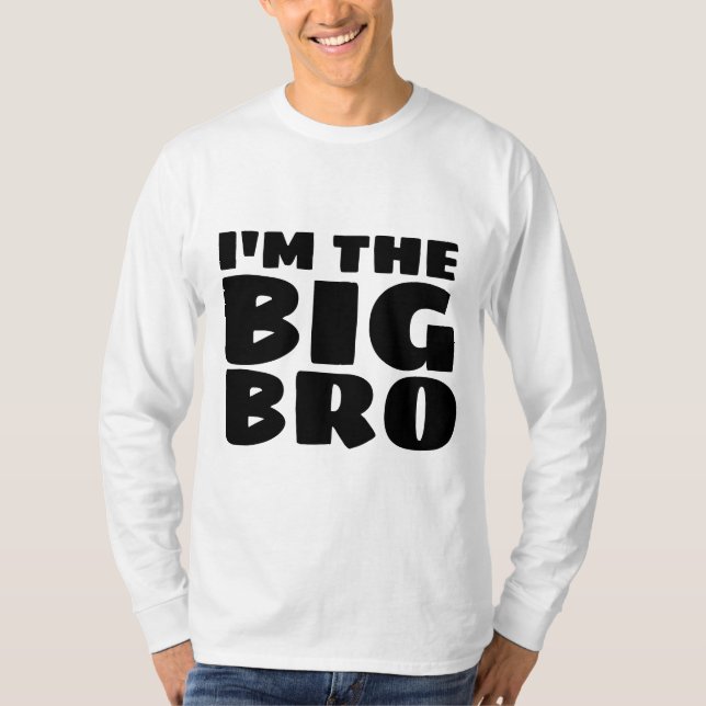 GRAND FRÈRE JE SUIS LE BIG BRO T-Shirts (Devant)