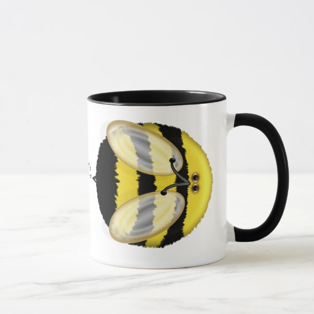 Grand gaffez la tasse personnalisée par abeille (Droite)