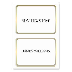 Grand Gatsby Art Déco Gold Place Fixations Cartes