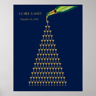 Grand Gatsby Art déco mariage signataire livre d'o