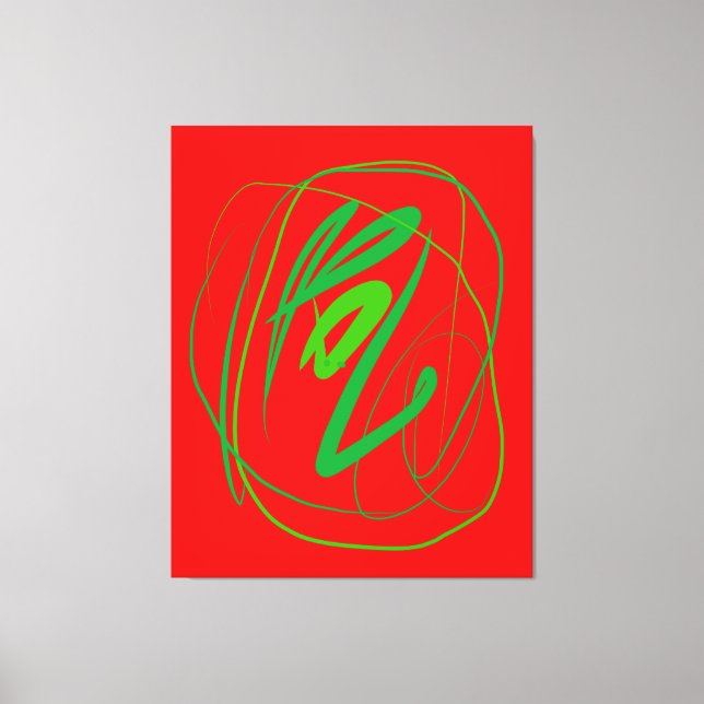 Grand geste Impression de toile étirée (Recto)