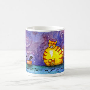 Grand gros chat jaune - tasse