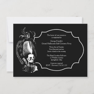 Grand Halloween Ball Masquerade Party Invitation