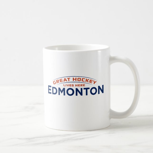Grand hockey Edmonton White Mug (Droite)