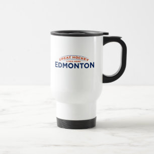 Grand Hockey Edmonton White Travel Mug