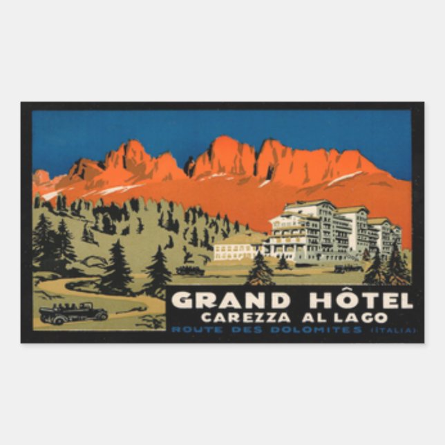 Grand Hotel Carezza Al Lago Sticker rectangulaire (Devant)