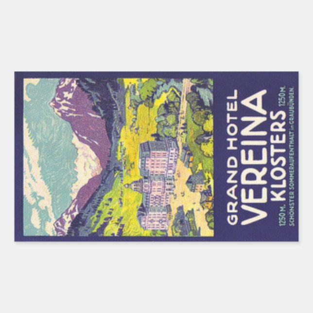 Grand Hotel Veriena Sticker rectangulaire (Devant)