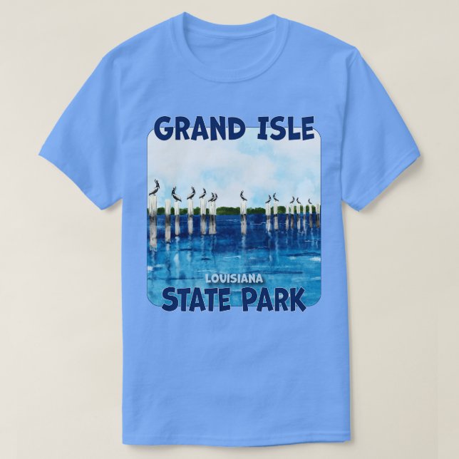 Grand Isle State Park Louisiana TShirt (Design devant)