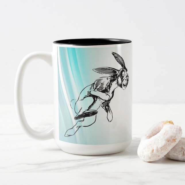 Grand Jack Rabbit Café Mug (Avec donut)