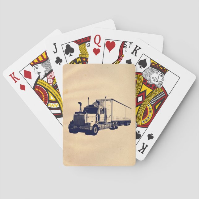 Grand jeu de cartes pour chauffeur de camion de fr (dos)