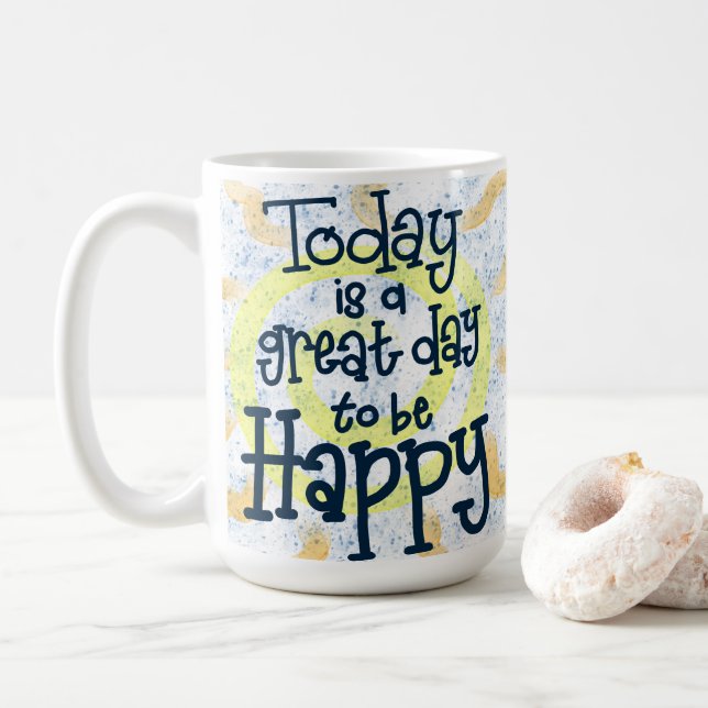 Grand jour pour être heureux Mug (Avec donut)