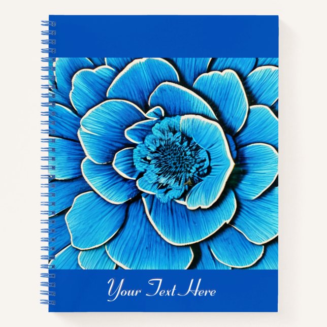 Grand Journal Bleu Camellia Blossom (Devant)