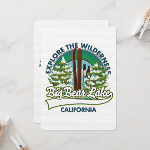 Grand lac Big Bear Californie logo ski