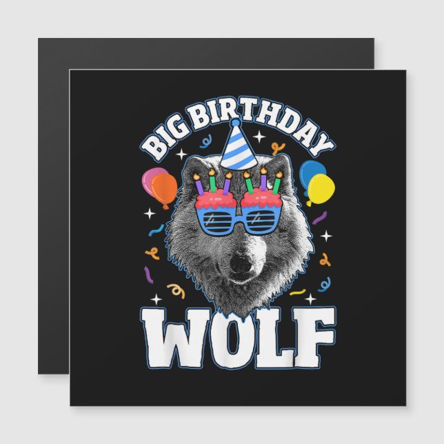 Grand Loup d'anniversaire pour les loups (Devant / Derrière)