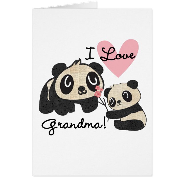 Grand-maman d'amour des ours panda I (Devant)