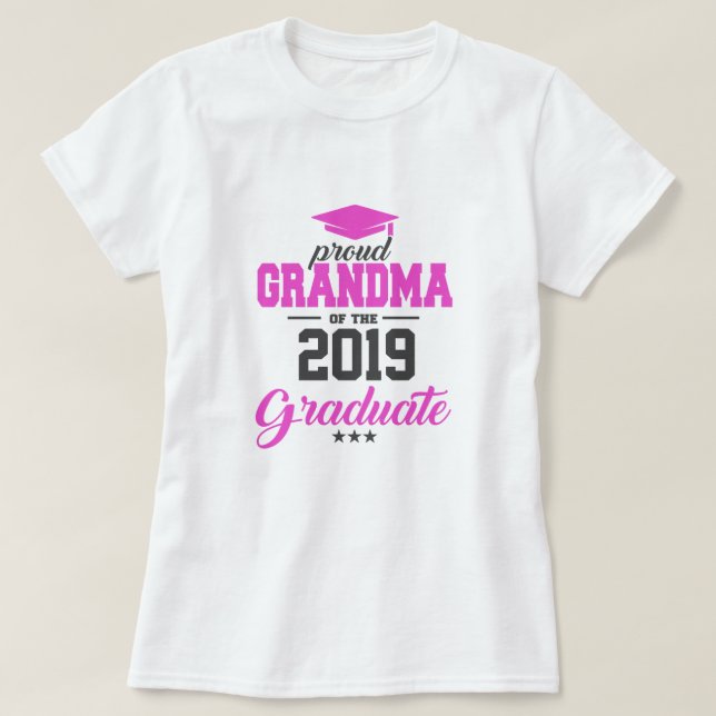Grand-maman fière du T-shirt licencié (Design devant)