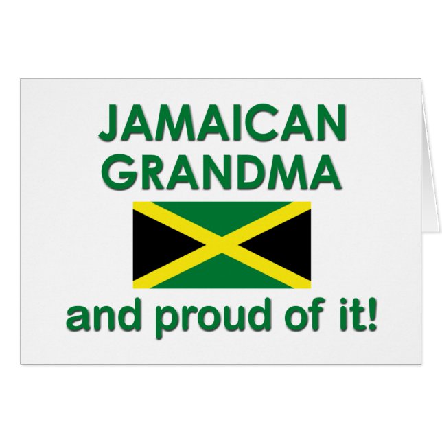 Grand-maman jamaïcaine fière (Devant horizontal)