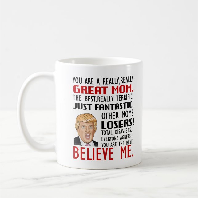 Grand Maman Mug, Cadeau Pour Maman, Trump Mug (Gauche)