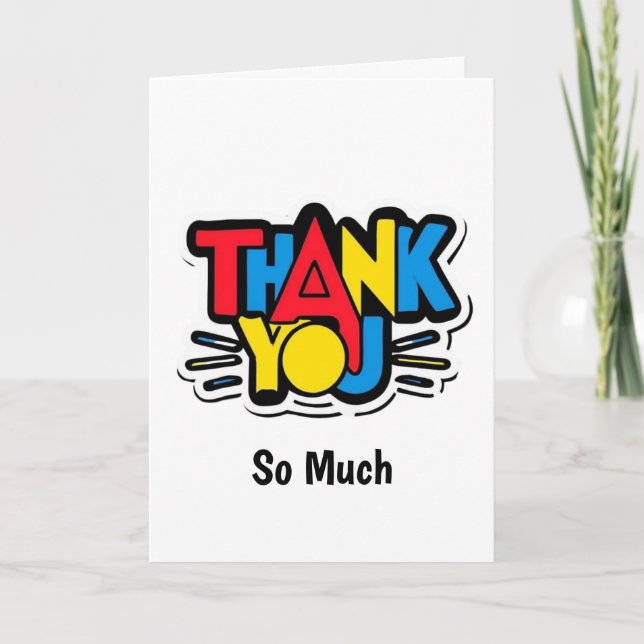 Grand Merci Du Message D'Appréciation Du Coeur (Devant)