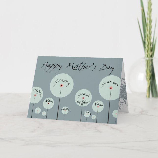 Grand-mère Carte de jardin (Devant)