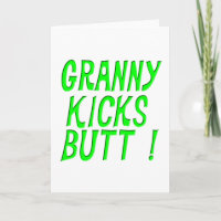 Grand-Mère Couche Bouton ! Carte de vœux