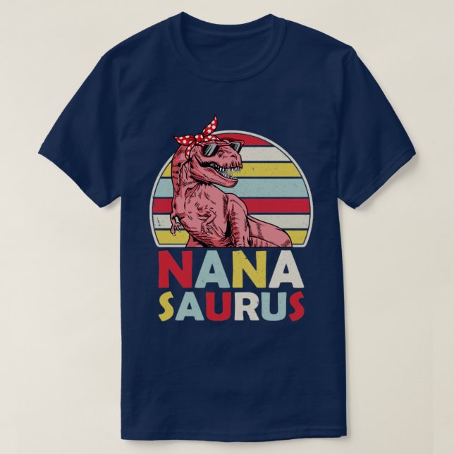 Grand-mère de chemise Nana Saurus Tshirt Saurus (Design devant)