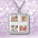 Grand-mère Grand Enfants Collier photo Collage<br><div class="desc">Notre collection de photos LOVE GRANDMA est plus qu'un simple cadeau,  c'est un récit d'amour,  de rire et d'héritage. Personnalisez avec les noms des petits-enfants et vos photos préférées pour créer un souvenir qui sera chéri pour toujours. Rien ne dit "Je t'aime" comme une collection de souvenirs partagés.</div>