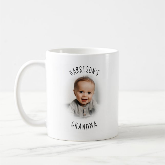 Grand-mère/Grand-père Photo Mug Cadeau personnalis (Gauche)