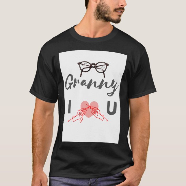Grand-mère Je t'aime T-shirt (Devant)
